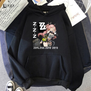 Zenless Zone Zero Hoodies Anime Print Harajuku Kawaii Sweatshirt with Hooded Game Cartoon Tshirt Ropa De Mujer Fleece Soft Hoody