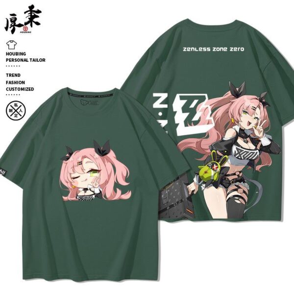 Zenless Zone Zero Nicole Game Characters Summer Thin T-shirt