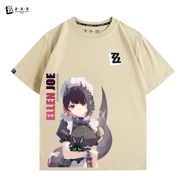 Zenless Zone Zero Ellen Joe Game Characters Summer Thin T-shirt