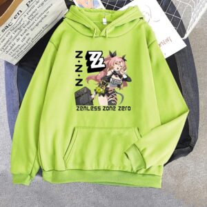 Zenless Zone Zero Hoodies Anime Print Harajuku Kawaii Sweatshirt with Hooded Game Cartoon Tshirt Ropa De Mujer Fleece Soft Hoody