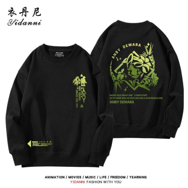 Zenless Zone Zero Anby Sweatshirt Game Characters Pullover Autumn and Winter Game Anby Character Sweatshirt