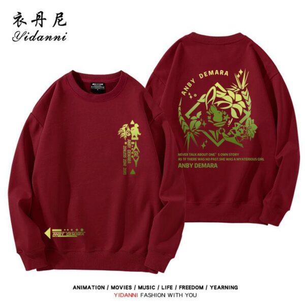 Zenless Zone Zero Anby Sweatshirt Game Characters Pullover Autumn and Winter Game Anby Character Sweatshirt