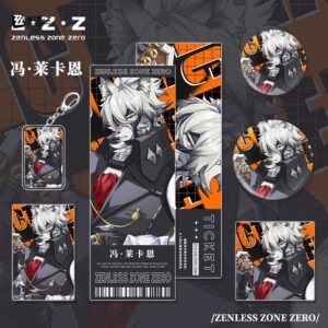 Absolute Zero game merchandise von Lycahn keychain double flash postcard laser ticket small card combination