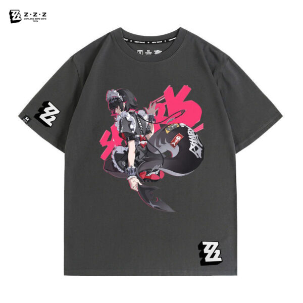 Zenless Zone Zero Ellen Joe Game Characters Summer Thin T-shirt