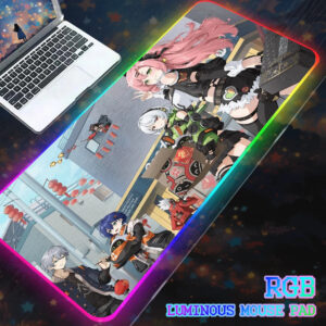 Zenless Zone Zero Nicole Derama RGB Mouse Pad Computer Mat Pc Gamer Large Play Pad Backlight LOL Gaming Accessories