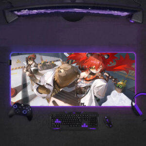 Zenless Zone Zero Hd Print Rgb Mouse Pad Xxl Backlight Led Game Accessories Mouse Pad