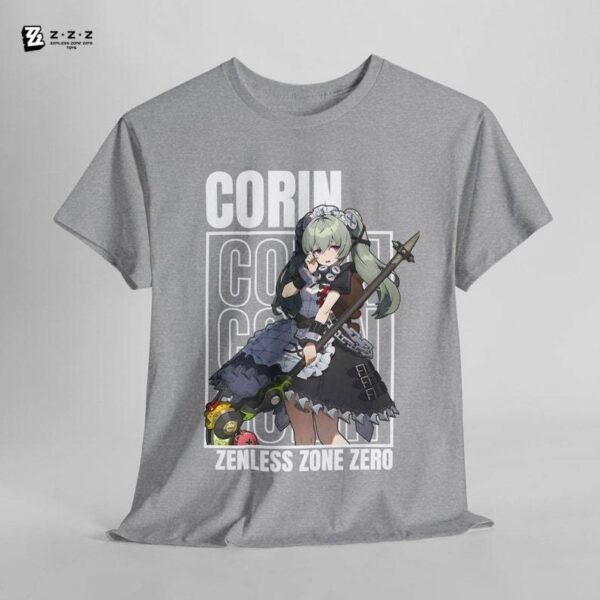 Corin Zenless Zone Zero T-Shirt Streetwear Unisex Anime Graphic Tee Unisex Graphic Shirt Anime Merchandise Trendy ZZZ Game Merchandise