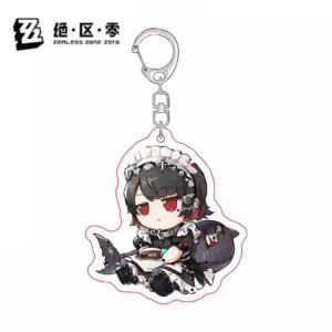 Zenless Zone Zero Ellen Joe Emoji Keychain - Cute Backpack Pendant and Game Accessory