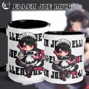 Zenless Zone Zero Ellen Joe ZZZ Fanart Mug with Black Color Inside