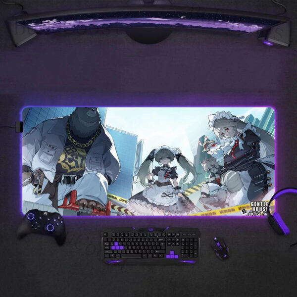 Zenless Zone Zero Hd Print Rgb Mouse Pad Xxl Backlight Led Game Accessories Mouse Pad