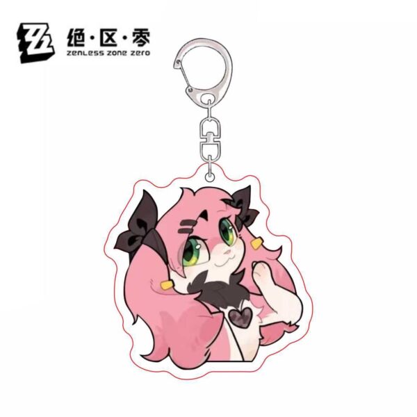 Zenless Zone Zero -  Nicole Lycaon Nekomiya Anby Pet Keychain