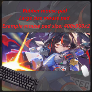 Zenless Zone Zero Zhu Yuan Desktop Gaming mouse pad Large Best High definition print desktop accessories mouse pad