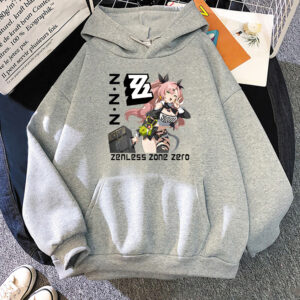 Zenless Zone Zero Hoodies Anime Print Harajuku Kawaii Sweatshirt with Hooded Game Cartoon Tshirt Ropa De Mujer Fleece Soft Hoody