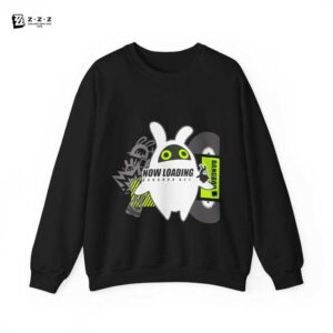 Bangboo Zenless Zone Zero Stylish Streetwear Graphic | Kawaii Subtle Monochrome ZZZ Cozy Heavy Blend Unisex Crewneck Sweatshirt Sweater