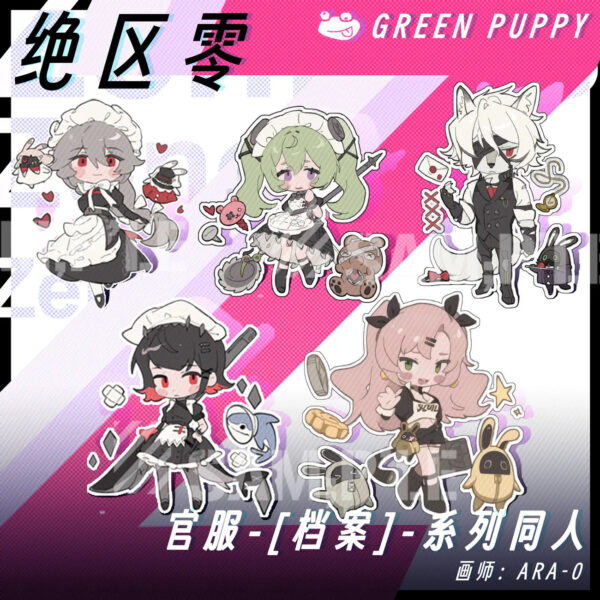 Zenless Zone Zero Characters Set Badge + Keychain + Acrylic Standee