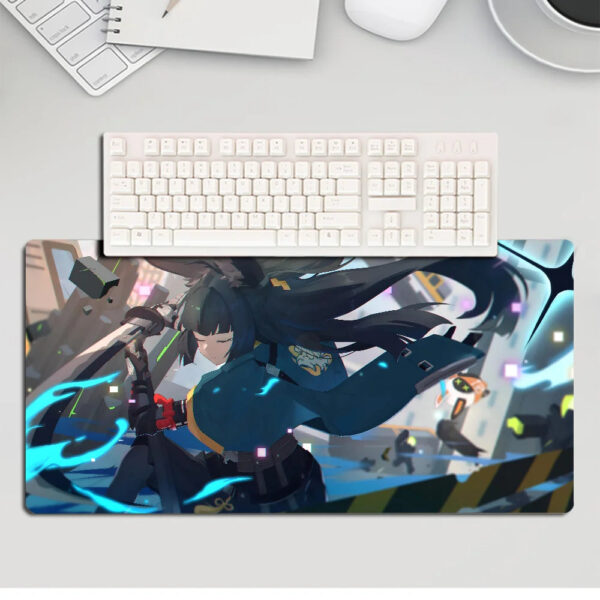 Zenless Zone Zero Hoshimi Miyabi Mousepad Large Gaming Mouse Pad LockEdge Thickened Computer Keyboard Table Desk Mat