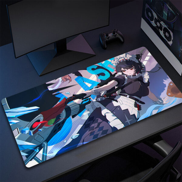 Gamer Large Computer Mousepad Zenless Zone Zero Gaming Mouse Pad Office Non-Slip Keyboard Mouse Mat Game Professional Table Mat