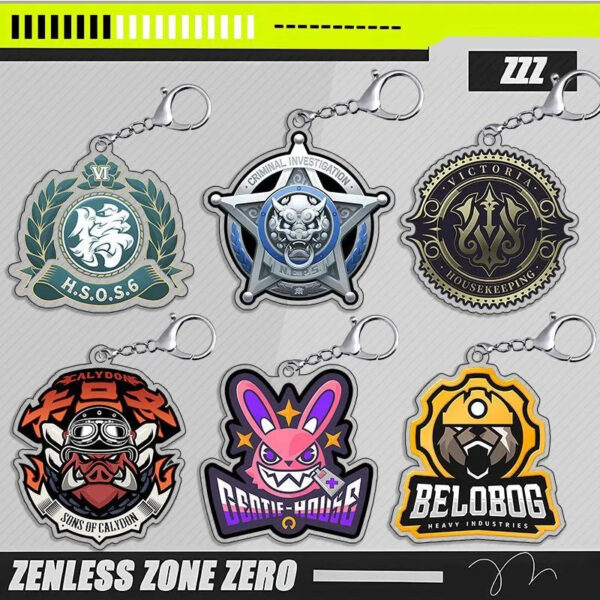 Zenless Zone Zero Factions Keychain