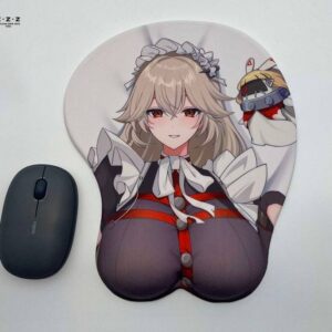 Alexandrina Sebastiane 3D Mousepad Zenless Zone Zero Hoyoverse Fan made Merch ZZZ Oppai Wrist Support