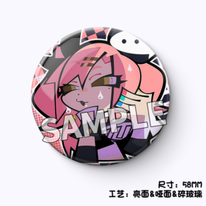 Zenless Zone Zero Chibi Illustration Funny Style Character Badge