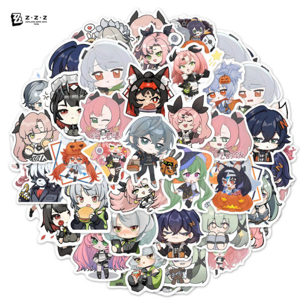 Sunsyea Zenless Zone Zero Merch Fans Collection Character Stickers 54 Pieces