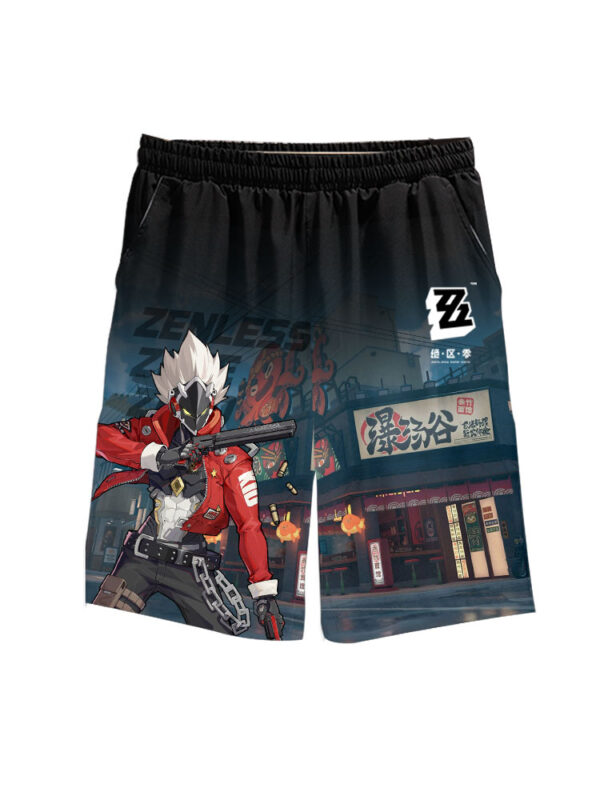 Zenless Zone Zero - Gradient Pattern Print Characters Shorts