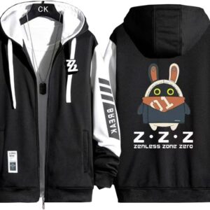 Zenless Zone Zero Thin Zippered Hoodie Spring And Autumn Winter Casual Sportswear Game Clothing