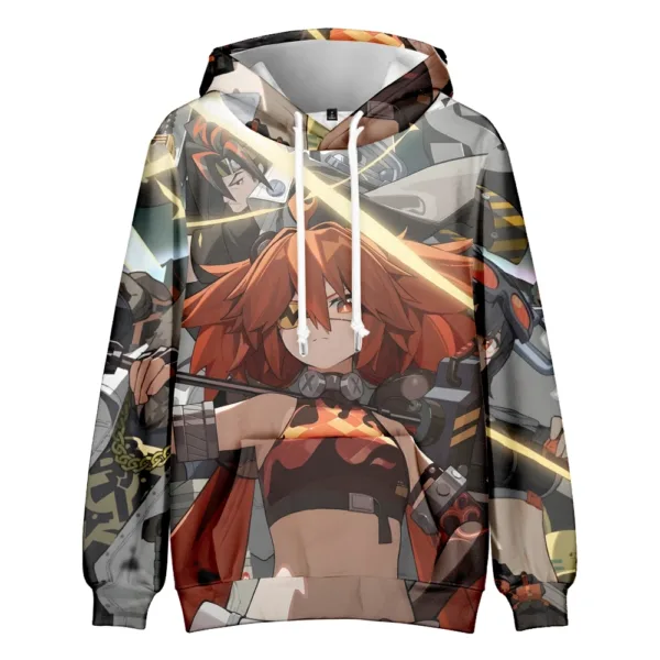 Zenless Zone Zero Game Fans Backup Suit Cosplay Costume Women Men Hoodies Sweatshirt Funny Von Lycaon Cartoon Printed Streetwear