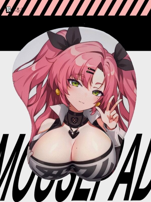 Nicole Demara 3D Mousepad Zenless Zone Zero Hoyoverse Fan made Merch ZZZ Oppai Wrist Support