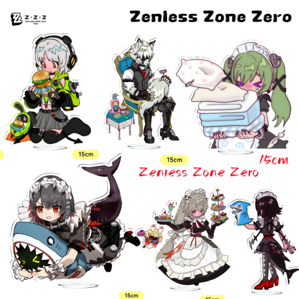 New Hot Game Zenless Zone Zero Nicole Demara Billy Kid Von Lycaon Acrylic Stand Model Plate Keychain Desk Decor Collection gift