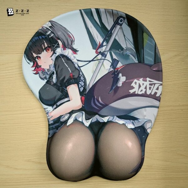 Zenless Zone Zero ZZZ Ellen Joe 3D Mouse Pad With Wrist Rest Gaming Play Mat Gift 3D Mousepad