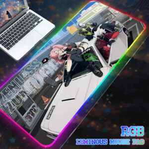 Zenless Zone Zero Nicole Derama RGB Mouse Pad Computer Mat Pc Gamer Large Play Pad Backlight LOL Gaming Accessories