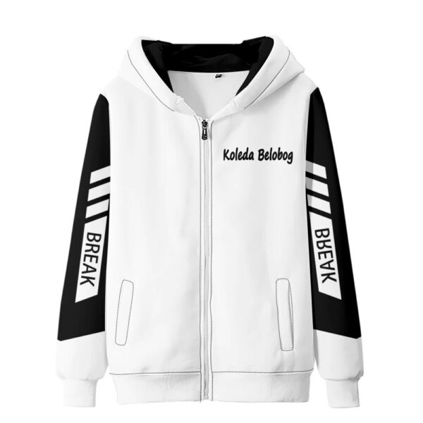 Game Fans Cosplay Zenless Zone Zero Anime Thin Zippered Hoodie Spring Autumn Black White Casual Women Men Sportswear Clothing