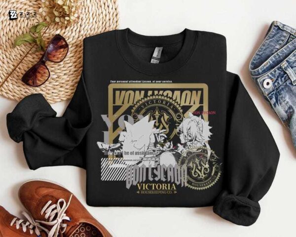 Von Lycaon Zenless Zone Zero Stylish Streetwear Graphic Sweater | ZZZ Inspired Aesthetic Cozy Heavy Blend Unisex Crewneck Sweatshirt Sweater