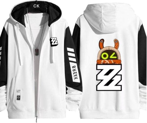 Zenless Zone Zero Thin Zippered Hoodie Spring And Autumn Winter Casual Sportswear Game Clothing