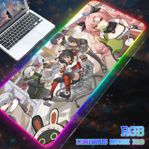 Zenless Zone Zero Nicole Derama RGB Mouse Pad Computer Mat Pc Gamer Large Play Pad Backlight LOL Gaming Accessories