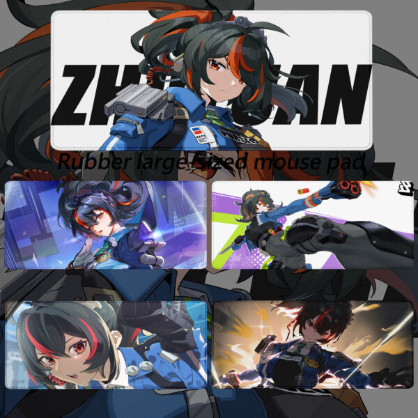 Zenless Zone Zero Zhu Yuan Desktop Gaming mouse pad Large Best High definition print desktop accessories mouse pad