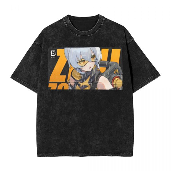 Video Game Zenless Zone Zero T-Shirt Summer Y2K Retro T-Shirts 2024 Cotton Fashion Tshirt For Men Short-Sleeved Simple Clothes