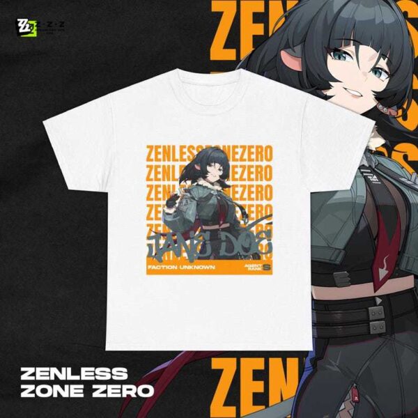 Zenless Zone Zero Jane Doe Shirt ZZZ Gacha Game Merch Fan Shirt Unisex Cotton