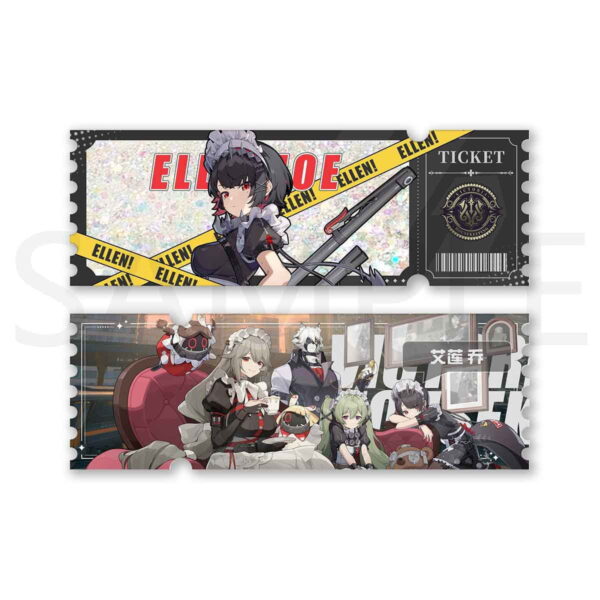 Zenless Zone Zero Figure urines Acrylic Double-Layered Laser Ticket Character Standee Collection 18*6cm Beautifully Detailed Desk Decoration and Gift for Fans of the Game