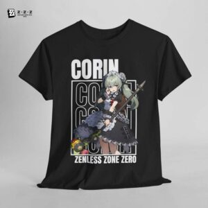 Corin Zenless Zone Zero T-Shirt Streetwear Unisex Anime Graphic Tee Unisex Graphic Shirt Anime Merchandise Trendy ZZZ Game Merchandise