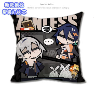 Zenless Zone Zero Chibi Style Illustration Character Soft Pillow