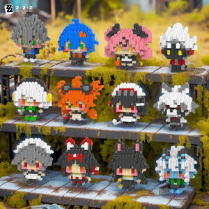 Zenless Zone Zero Toys Pixel Art Character Building Blocks - Fun Desktop Toy Gift