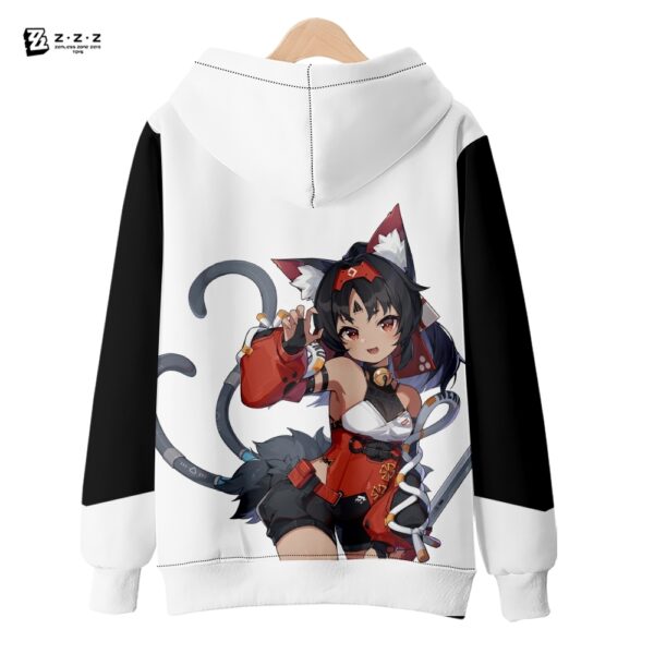 Game Fans Cosplay Zenless Zone Zero Anime Thin Zippered Hoodie Spring Autumn Black White Casual Women Men Sportswear Clothing