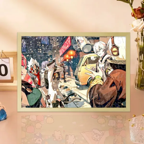 Zenless Zone Zero - Wooden Jigsaw Puzzle Collection with Frame - Large Puzzle Set