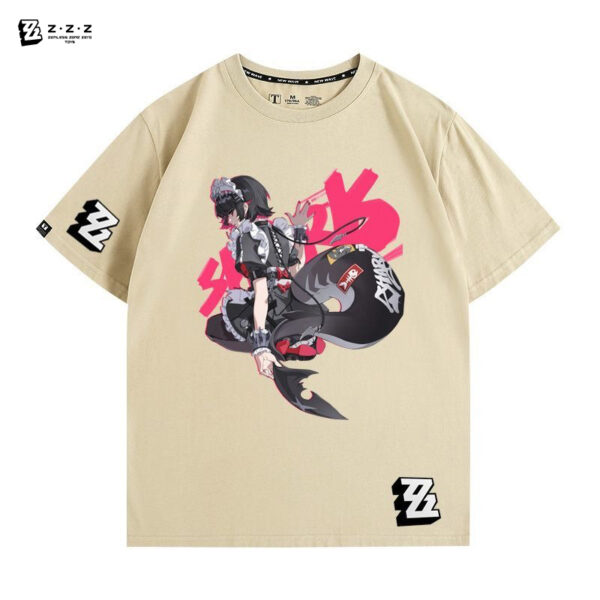 Zenless Zone Zero Ellen Joe Game Characters Summer Thin T-shirt