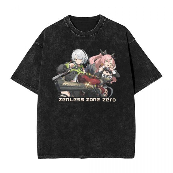 Video Game Zenless Zone Zero T-Shirt Summer Y2K Retro T-Shirts 2024 Cotton Fashion Tshirt For Men Short-Sleeved Simple Clothes