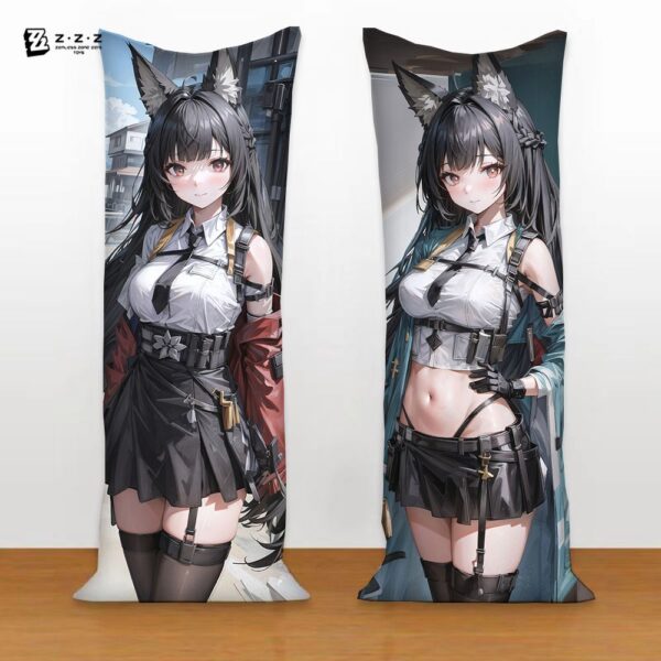 Zenless Zone Zero Game Miyabi Long Pillow Game Bed Pillow