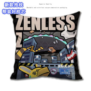 Zenless Zone Zero Chibi Style Illustration Character Soft Pillow