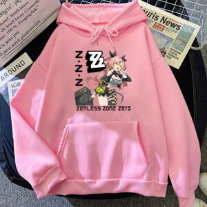 Zenless Zone Zero Hoodies Anime Print Harajuku Kawaii Sweatshirt with Hooded Game Cartoon Tshirt Ropa De Mujer Fleece Soft Hoody